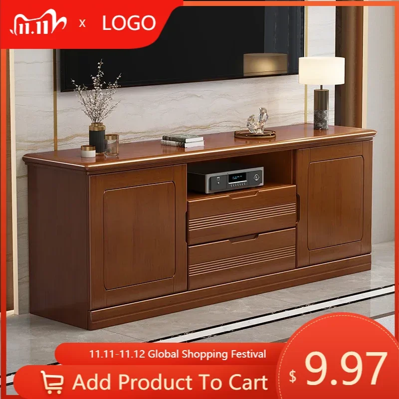 Wooden TV Consoles Cabinet Retro Portable Storage Style TV Floor Stand Living Room Suporte Para TV Salon Furniture MQ50DS