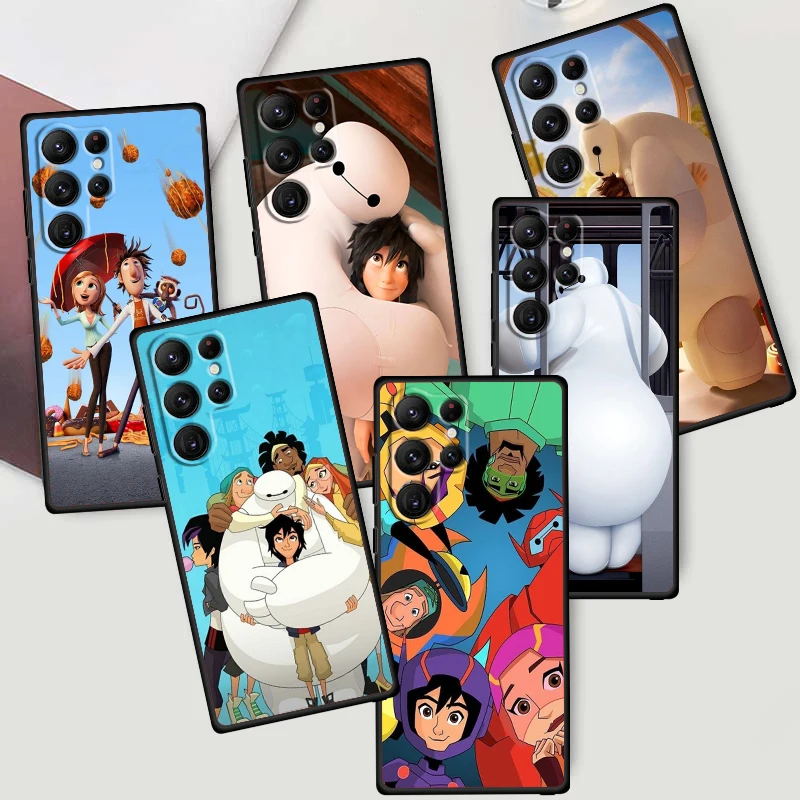 

Big Hero 6 Movie Exciting For Samsung Galaxy S24 S23 S22 S21 S20 FE S10 S10E Plus Ultra Pro Lite 5G Black Soft Phone Case