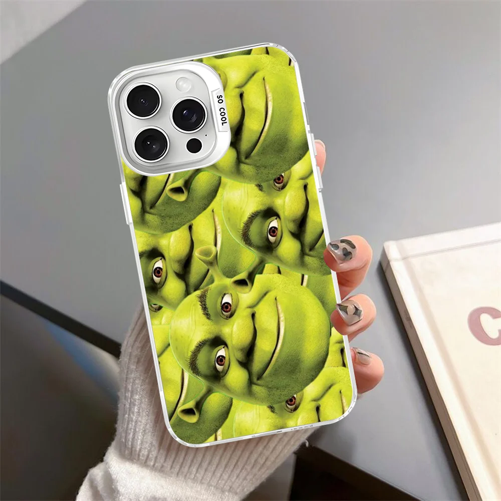 Cartoon Moive S-shreks Phone Case For iPhone 16 15 14 13 12 11 Pro Max X XR XSMAX Matte Shockproof Back Cover