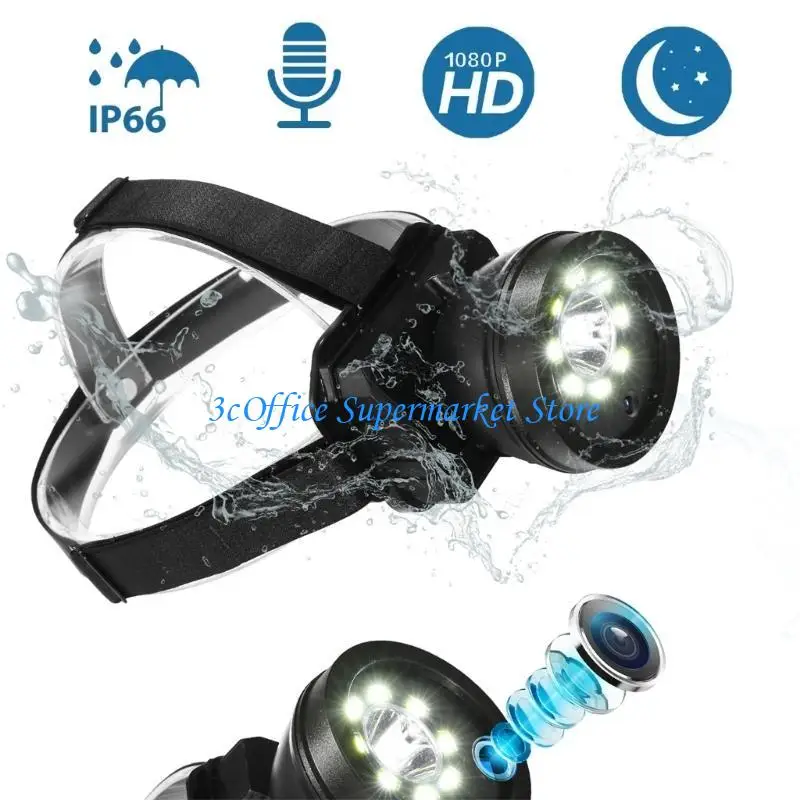 E1PA Lightweight Video Camera Outdoor Head mounted Video Camera Waterproof Camera