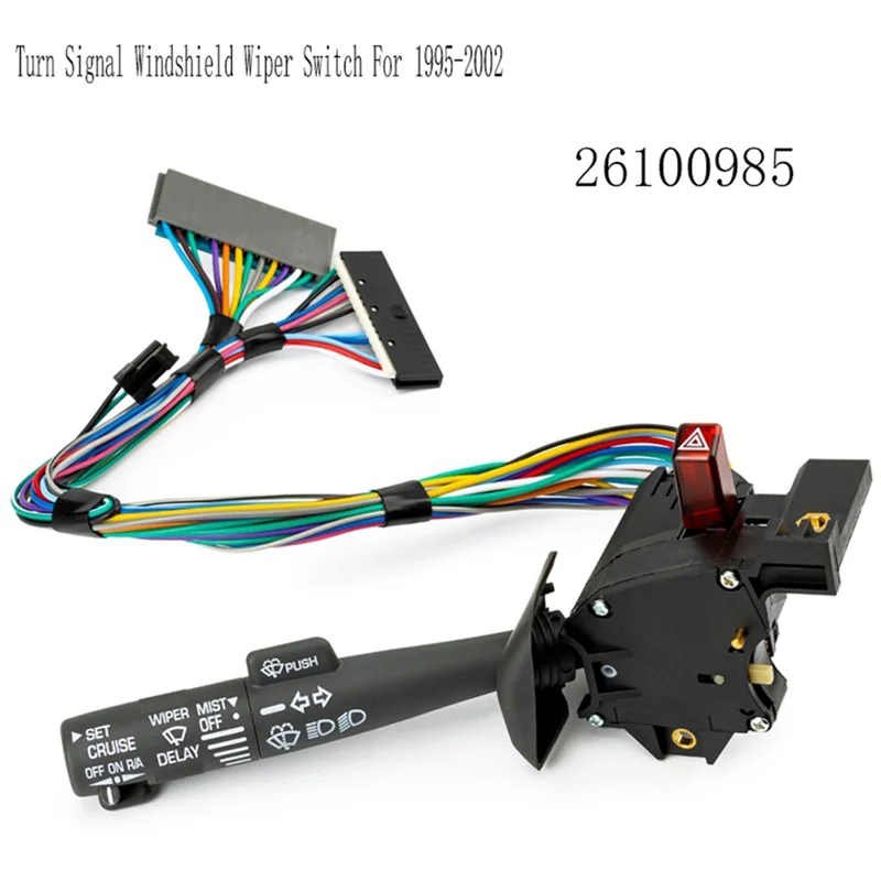 

AT92-26100985 Multi-Function Combination Turn Signal Windshield Wiper Switch For Chevy Silverado C1500 Suburban Tahoe 1995-02