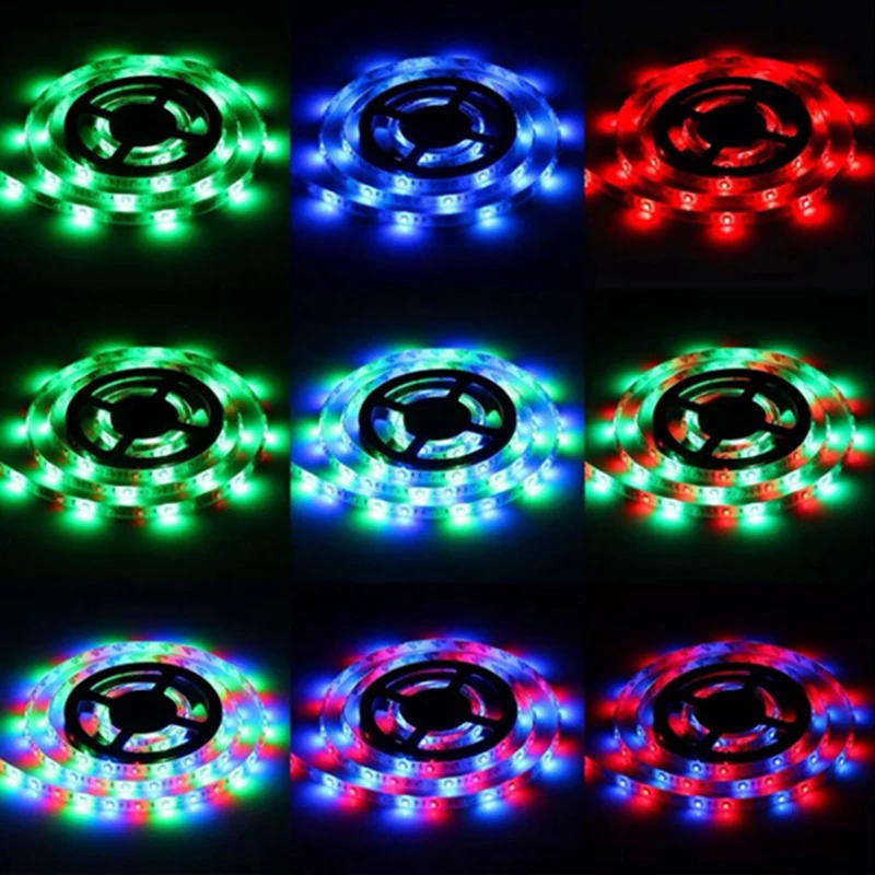 Controle Remoto Strip Light Kit, Impermeável, Plug EUA, 44 Chaves, 3528RGB, 20 m