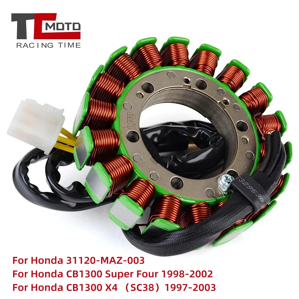 Motorcycle Stator Coil Fits for Honda CB1300 Super Four 1998-2002 CB 1300 X4 SC38 1997-2003 31120-MAZ-003 Generator Magneto