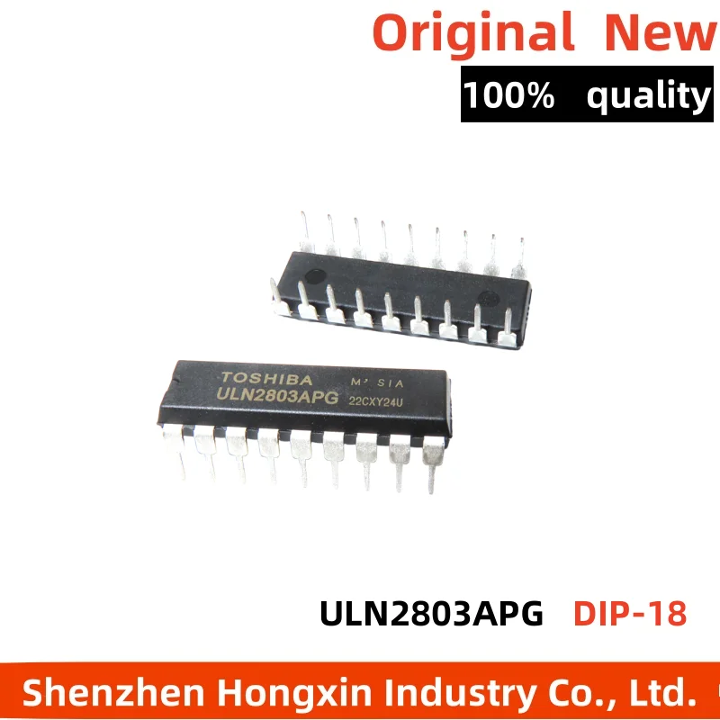 10 pieces Direct insertion of ULN2803 ULN2803APG DIP-18 Darlington transistor driver chip