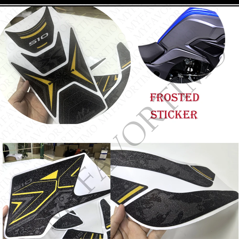 Motorcycle For Kove 500X 510X 525X 500 510 525 X Adventure ADV Explore Tank Pad Side Grips Gas Fuel Oil Knee Protector Stickers