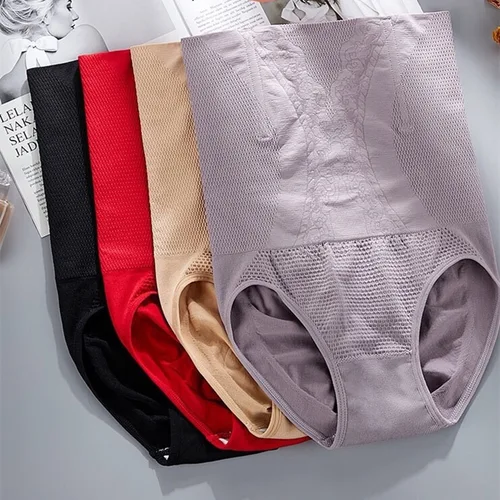 2 uds mujeres sin rastro cintura alta moldeador breve transpirable moldeador de cuerpo ropa interior adelgazante levantador de glúteos Control Pantie Shapewear pantalón