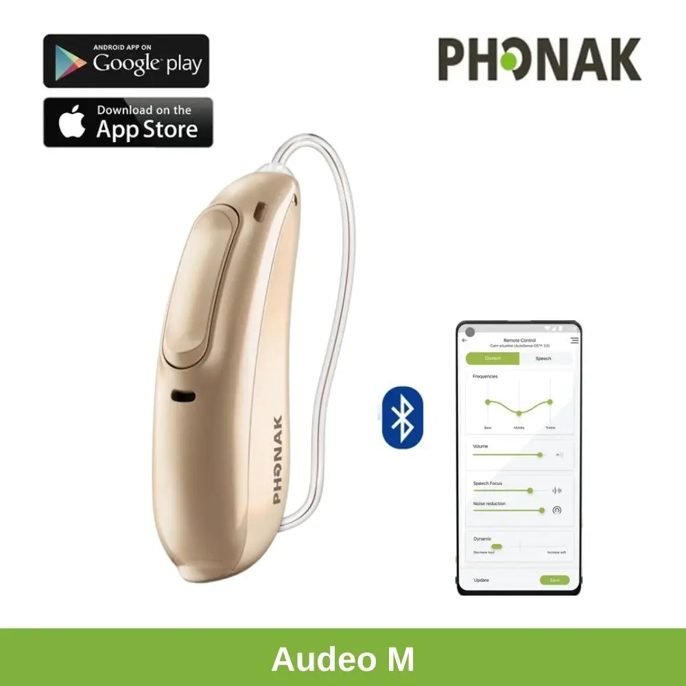 Phonak hearing aids Audeo M30/Audeo M50 RIC 312 Battery hearind bluetooth wireless digital 12 channels Programmable Hearing Aid