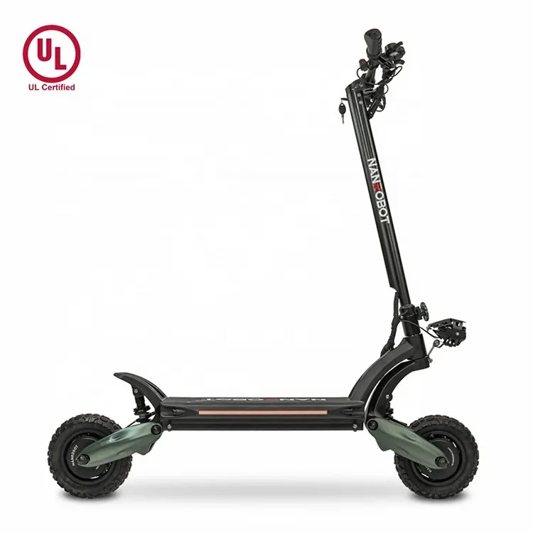 New Design UL D6+ Disc Brake 2000w Europe Warehouse 10inch Off Road Folding Power Adult Electric Scooter