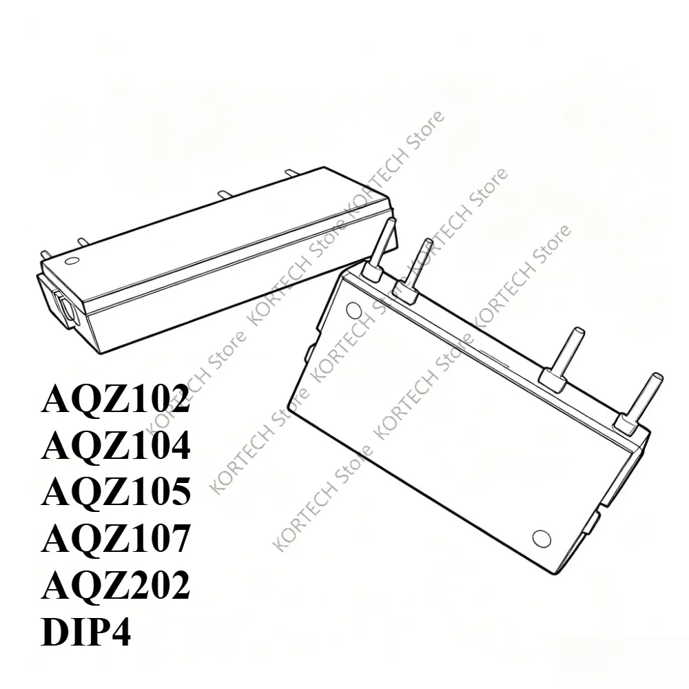 5pcs/Lot Original  AQZ102 AQZ104 AQZ105 AQZ107  AQZ202 DIP4 SIP-4PIN Relay