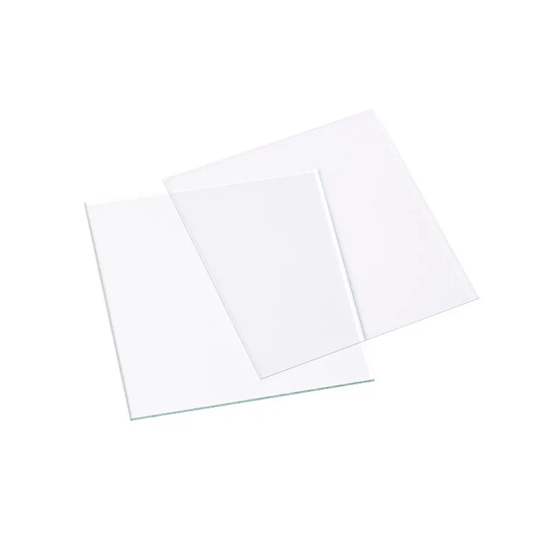 Ordinary Glass Sheets for Laboratory Use 80*80* 1Mm 25 Sheets/box Can Be Customized Size Thickness
