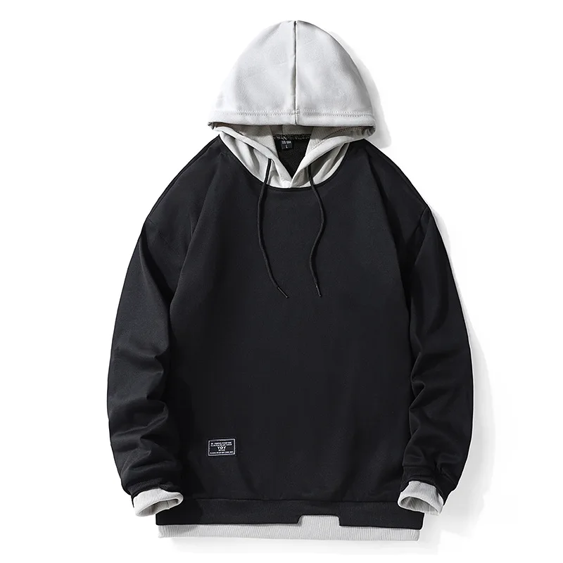 

Men's 2023 New Autumn Hooded Solid Color Trend Long Sleeved Hoodie