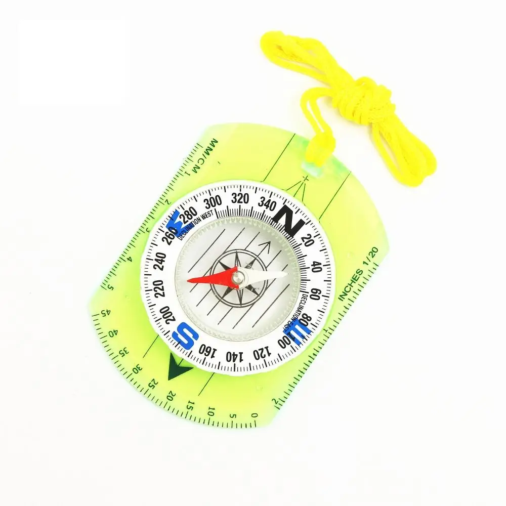 

Guiding Tool Outdoor Equipment Travel Kits Waterproof Scale Ruler Compass Outdoor Navigation Map Reading Scouts Compass Ruler