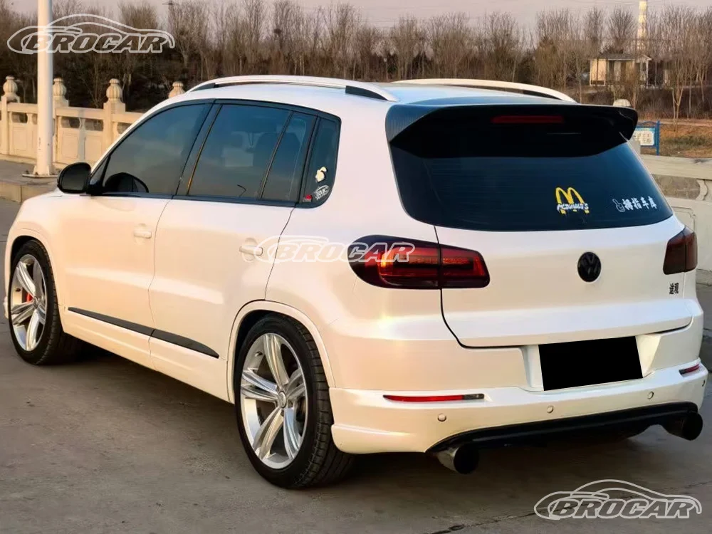 Für 2007–2015 VW Volkswagen Tiguan 5N GEN 1 Original-Stil, hochwertiger ABS-Kunststoff, glänzend schwarz, Spoiler, Kofferraum, Kofferraum, Flügel, Spoiler