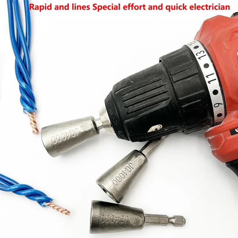 AT63-Electrician Fast Twist Twister Wire Spare Parts Connector Terminal Fast Connector Automatic Twister Wiring Tool