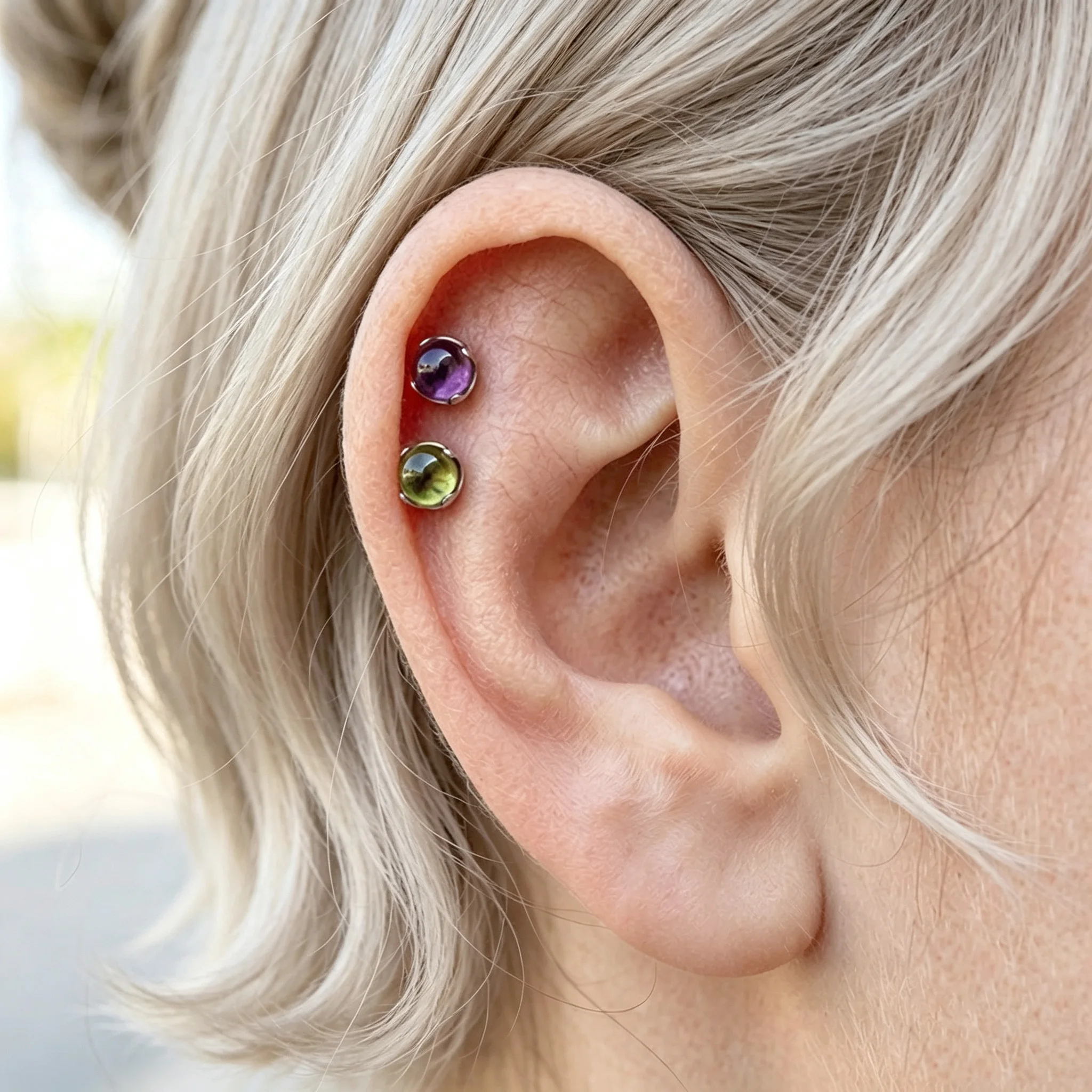 G23 Colorful Round Ball Earrin - Body Jewelry Quality recension och pris