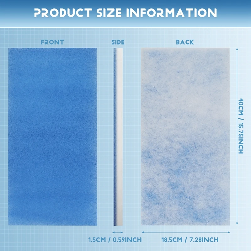 Juego de filtros para cabina de pulverización de aerógrafo Hobby, filtro de reemplazo de cabina de fibra de vidrio Compatible con Master, Paasche 6 uds