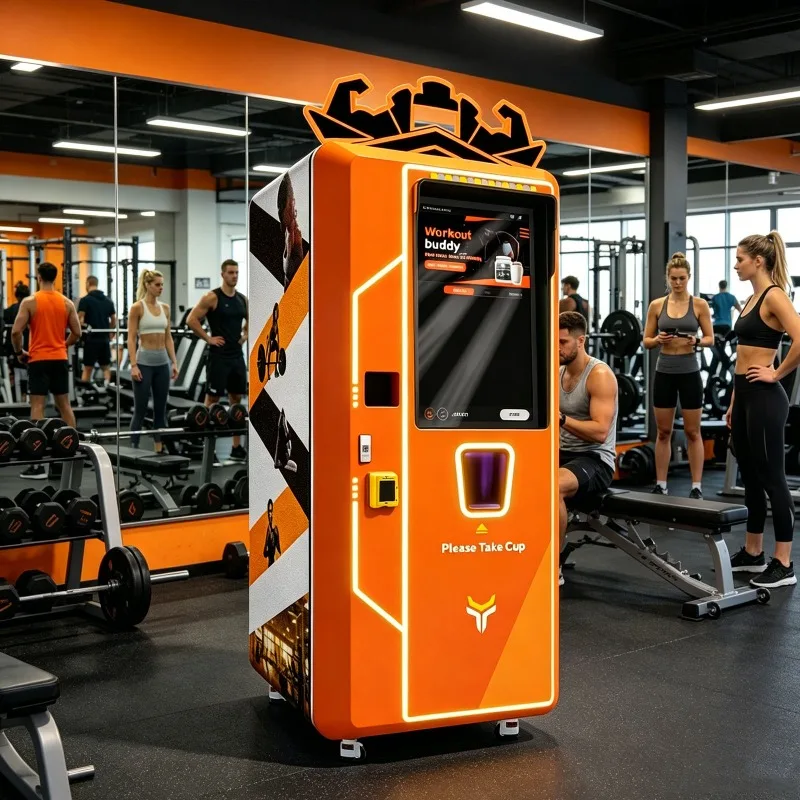 Commercial Protein Shake Machine Automatic Drink Vending System for Nutrition Bar Gym Customizable