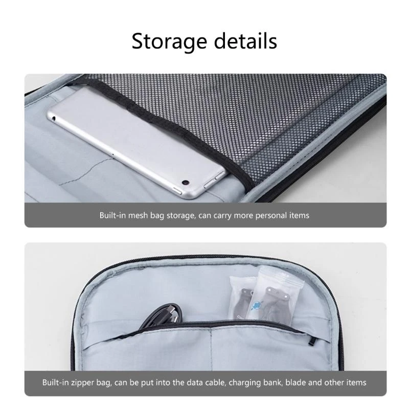 L4MD حقيبة ظهر للهواء 3 حقيبة صلبة مقاومة للماء حقيبة سفر حقيبة كتف محمولة حقيبة حمل ملحقات حقيبة بطارية بدون طيار