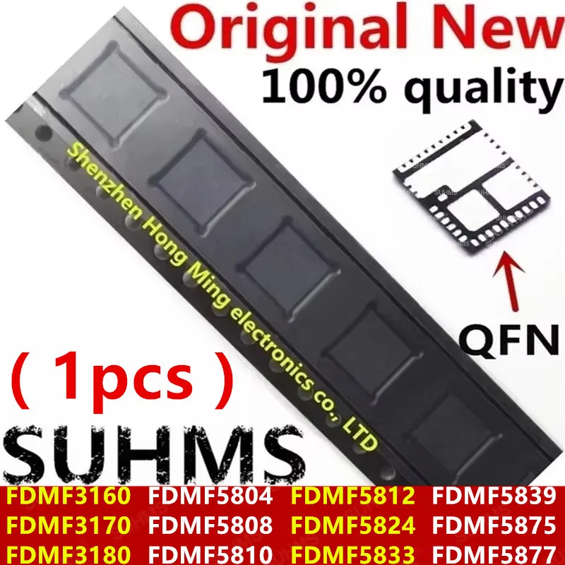 (1 sztuka)100% Nowy FDMF3160 FDMF3170 FDMF3180 FDMF5804 FDMF5808 FDMF5810 FDMF5812 FDMF5824 FDMF5833 FDMF5839 FDMF5875 FDMF5877 QFN