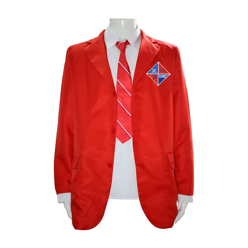 Rebelde Cosplay Costume High School Uniform Red Color Jacket Shirt Suit Halloween Carnival Party Costums for Women Girls Men