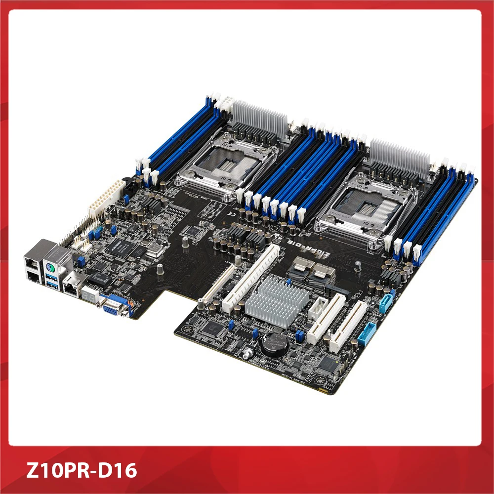 Original Workstation Motherboard Z10PR-D16 2011-3 DIMM*16 C612 Support E5 V3 V4 DDR4 100% Testing Before Shipment