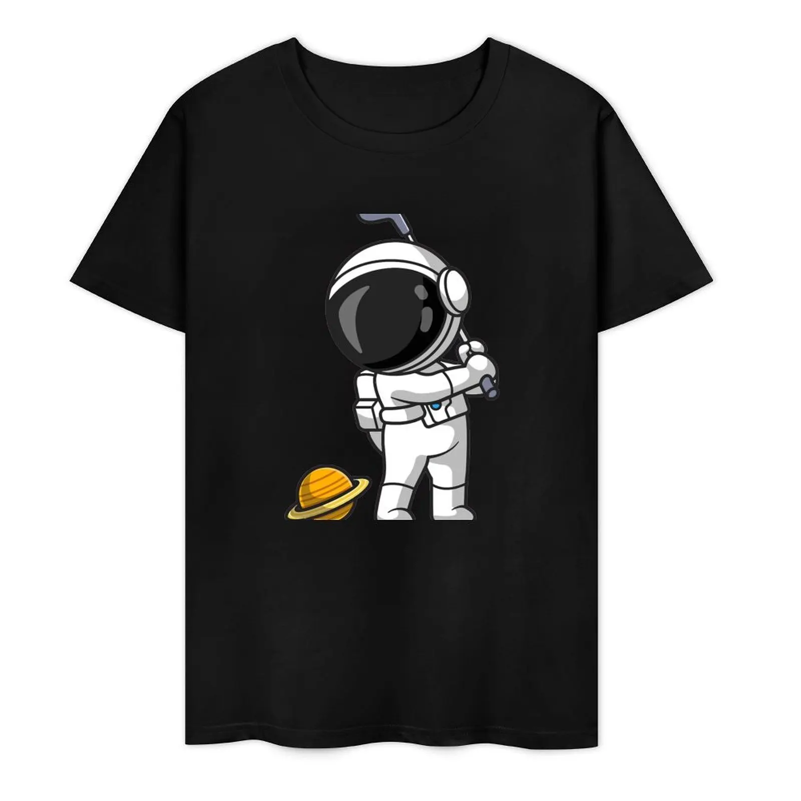 

Astronaut playing planetary golf T-Shirt custom shirt kawaii clothes man clothes cheap stuff mens graphic t-shirts funny