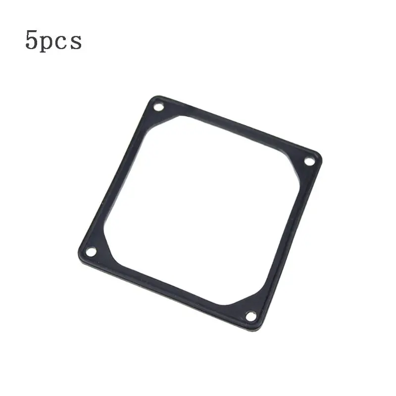 5pcs Fan Gasket  8/9/12cm Black Anti-vibration Rubber Silicone Shock Proof Absorption Pad For Computer PC for CASE