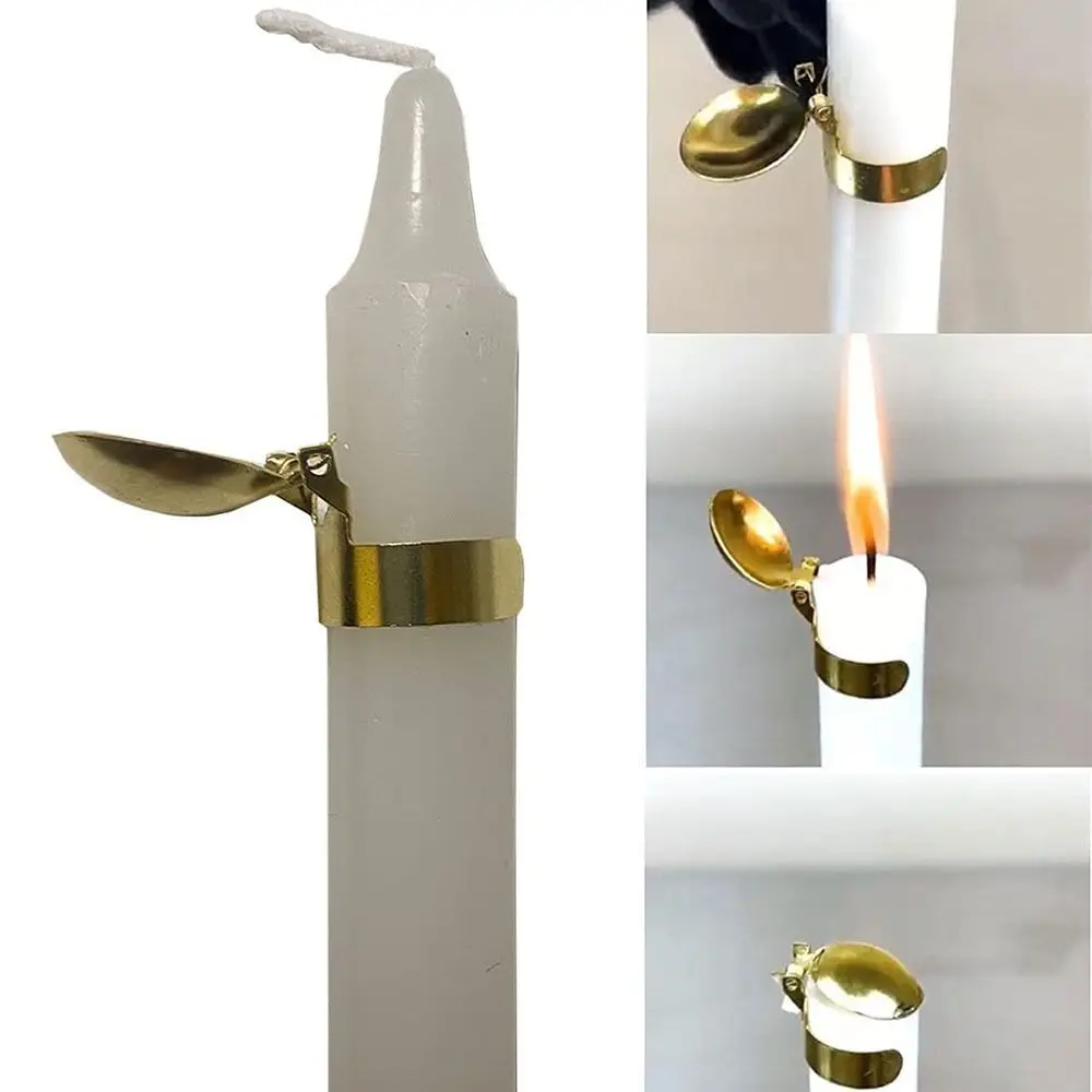 Vela extintor automático, accesorios para velas, Mini mecha, Clip de extinción de llama, corazón de estrella de cinco puntas