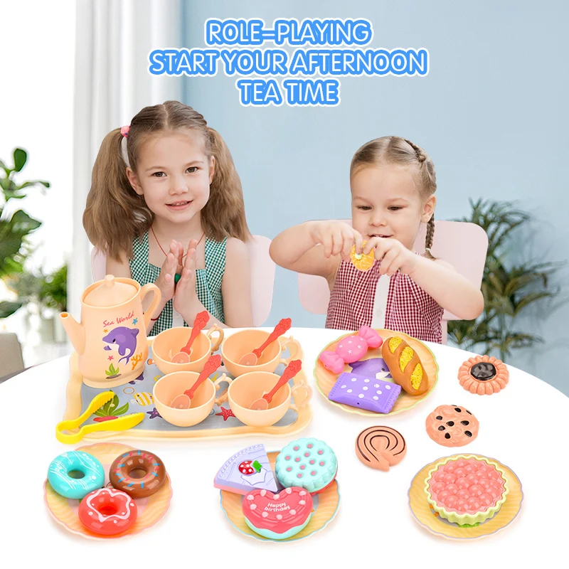 Ocean World Afternoon Tea Dessert Playset - 3+ Years,  Ideal for Imaginative Play,