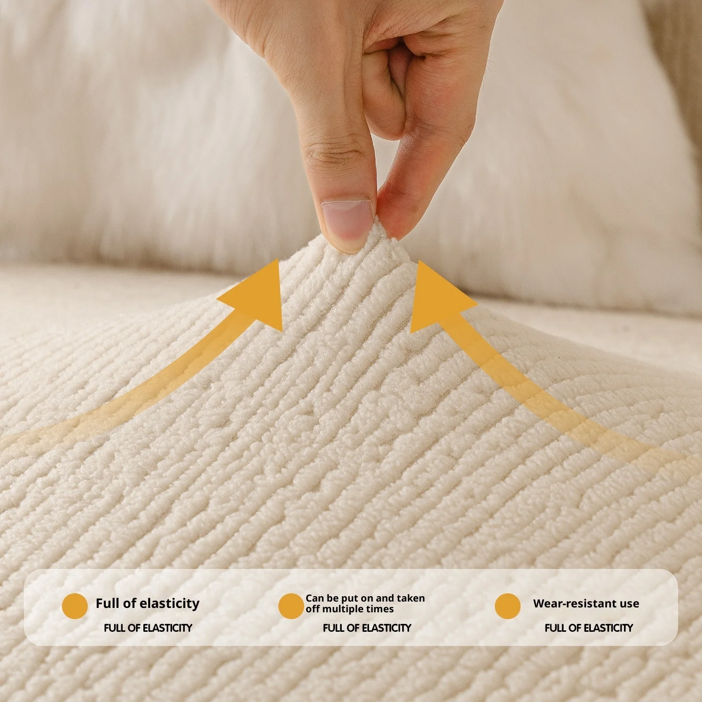 غطاء أريكة جاكار لغرفة المعيشة غطاء أريكة مرن سميك 1/2/3/4 مقاعد على شكل حرف L غطاء أريكة الزاوية #3