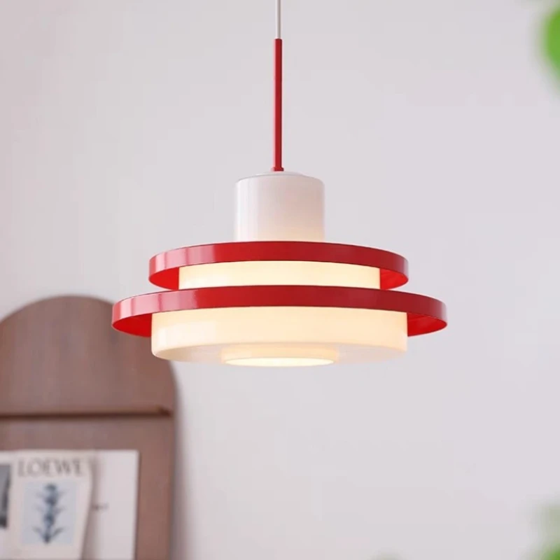 Nordic minimalist flying saucer lamp, coffee shop table lamp, antique decoration bar lamp, cream style restaurant pendant lamp