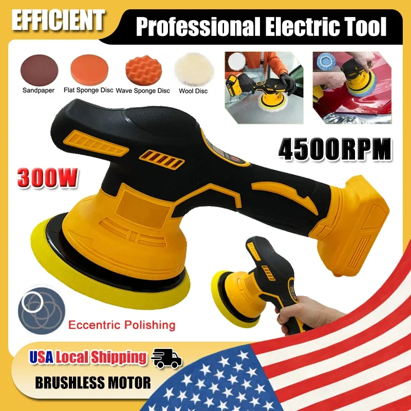 

Fit Dewalt 8 Gears Digital Display Cordless Car Polisher Electric Polisher Auto Car Waxing Polishing Machine For 20V Battery