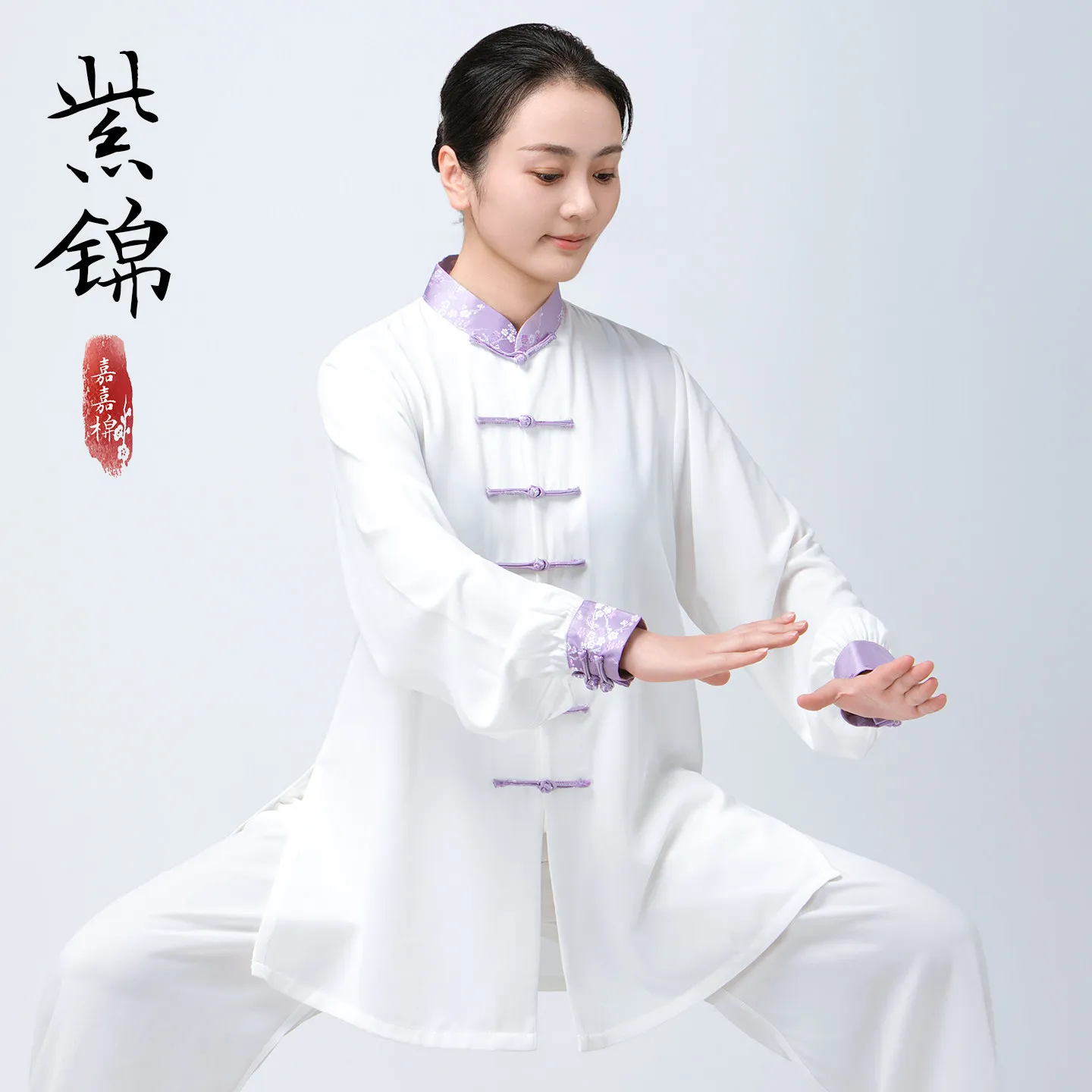 Martial Arts Tai Ji Suit Female   Summer Performance Eight Sections Brocade Exercise Clothing Men's Spring and Autumn