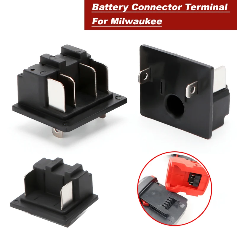 Electric Tool Connector Terminal Block For Milwaukee Lithium Battery Pin Accessories Charger Adapter Converter Assembly