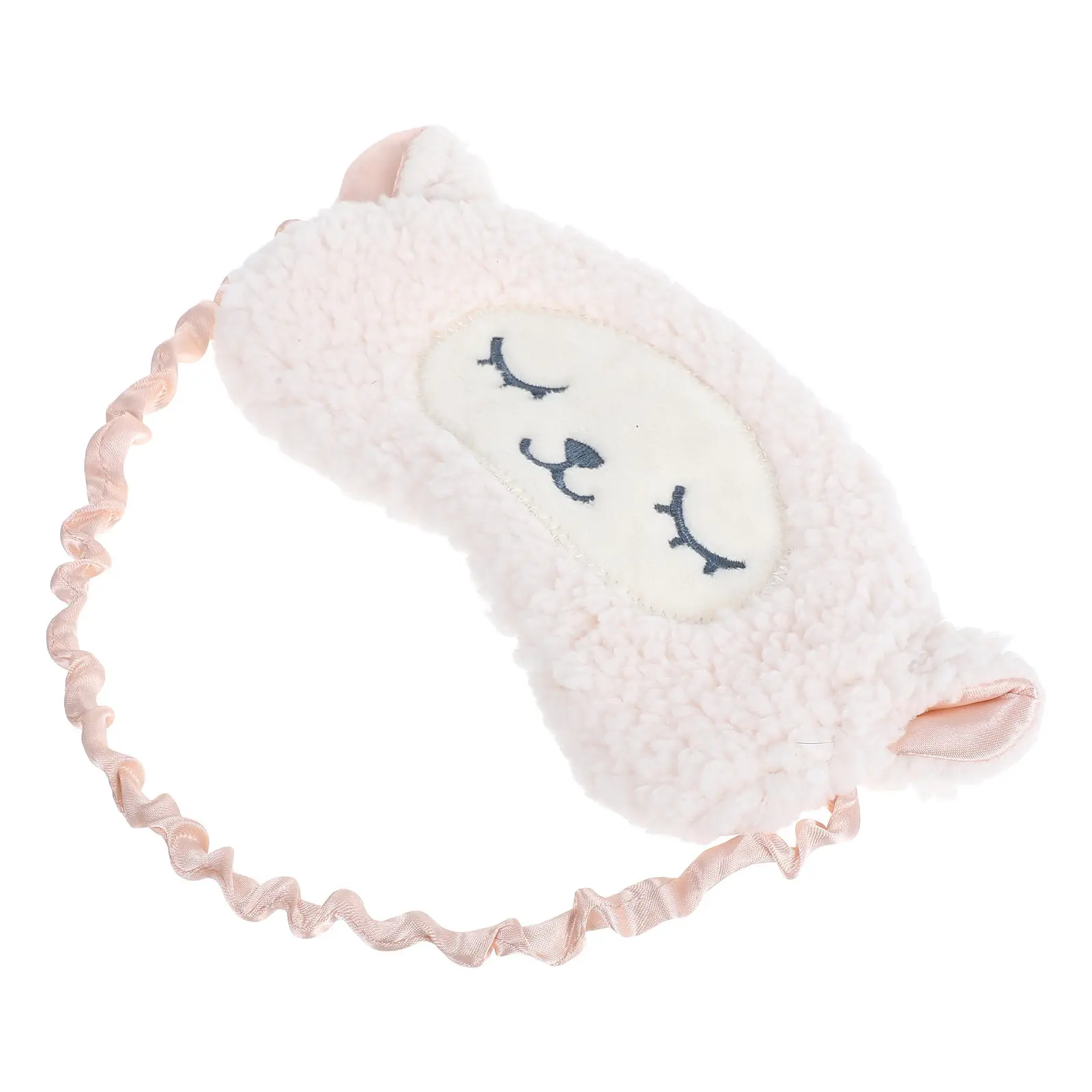 Sheep-Shaped Sleep Eye Mask – Full Blackout, Breathable & Lightweight with Adjustable Elastic Band for Travel