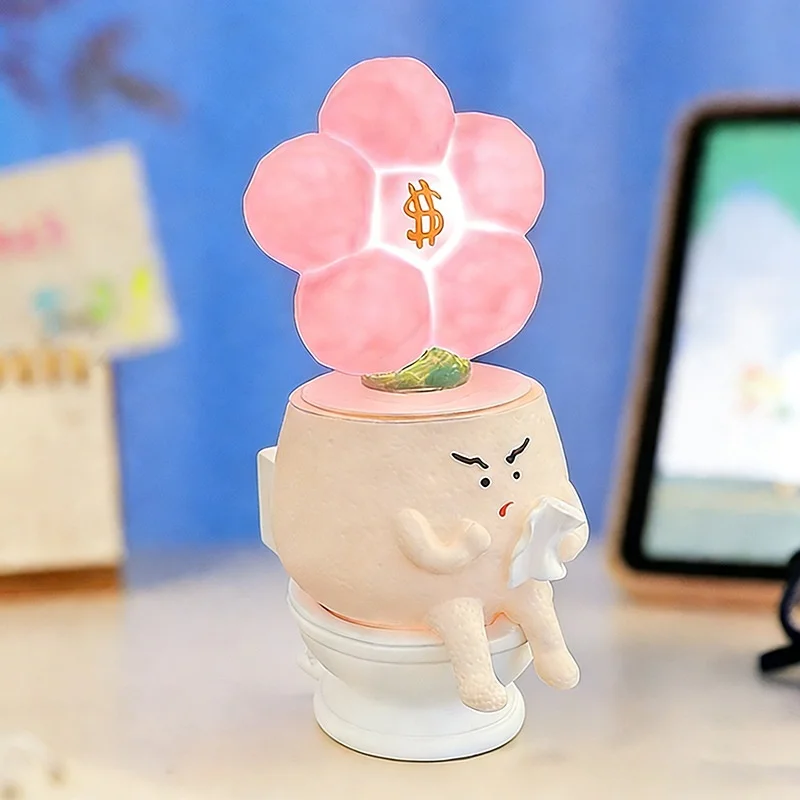 Lustiges Toiletten-Nachtlicht, Ornament, kreative niedliche Schlafzimmerbeleuchtung, Vorratsglas, Büro, Arbeitszimmer, rosa Raumdekoration, Umgebungsbeleuchtung