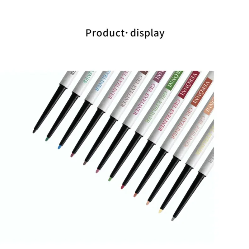 12pcs/Set Ultra-thin Waterproof Liquid Eyeliner Korean Makeup for Women Quick Dry Smooth Eye Liner Long Last Lower Eyelash Pen