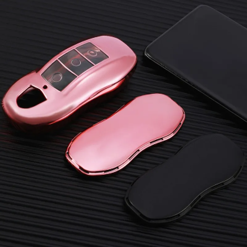 For Porsche Boxster 986 987 981 Cayenne 911 996 Macan Panamera TPU Car Remote Smart Key Case Protective Cover Shell Holder