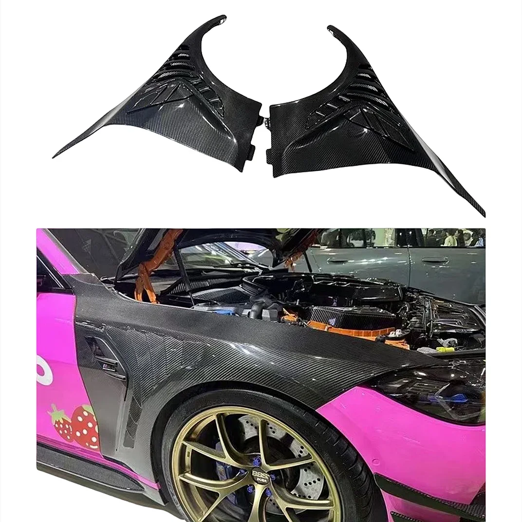 

CARBON Brand 3K Twill Carbon Weave universal rear spoilers Dry Carbon Fiber Material Wheel Fenders For M3 G80 M4 G82 G83