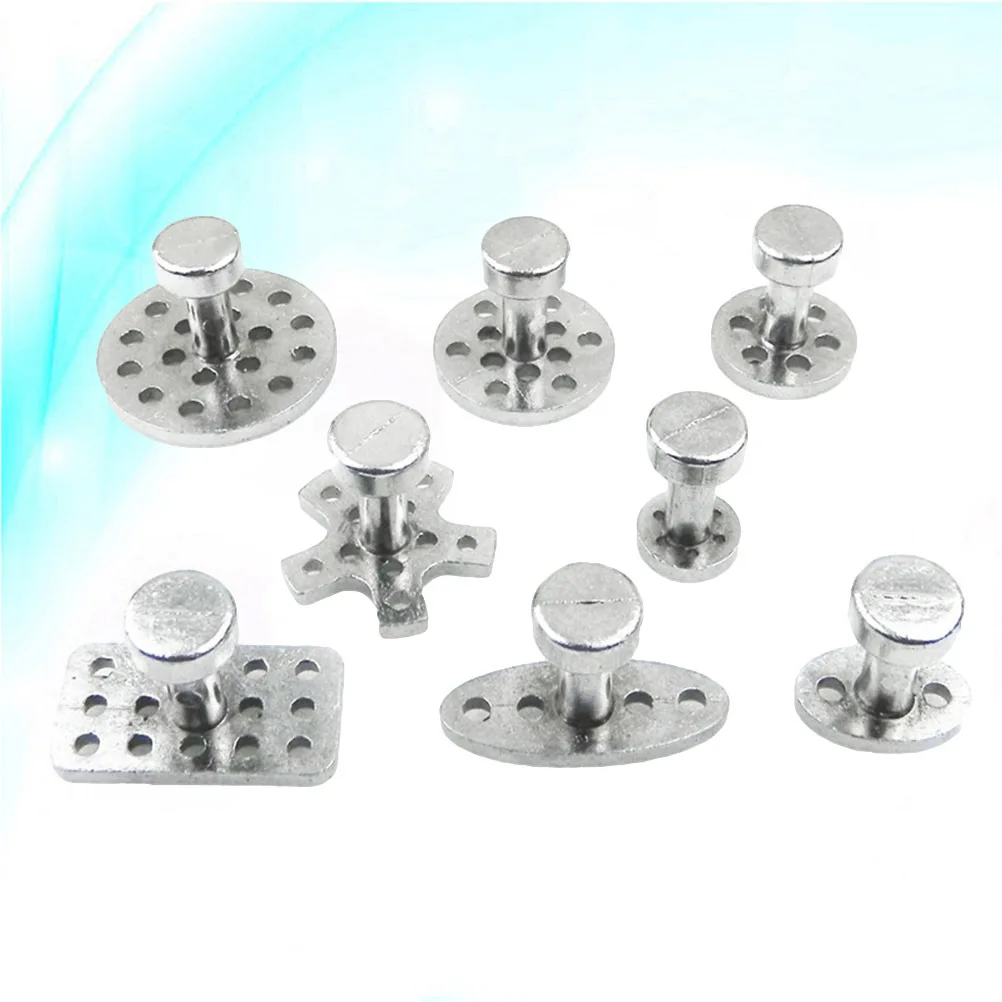 

8pcs Zinc Alloy 8-Size Dent Repair Kit For All Dents Self-Removing Suction Cup Puller Tool Depression Fix Gasket Buckle