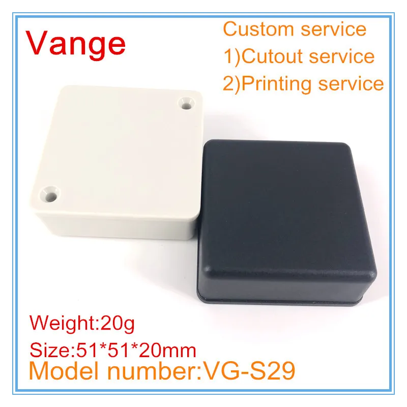 Vange electronics enclosure box 51*51*20mm ABS plastic project box