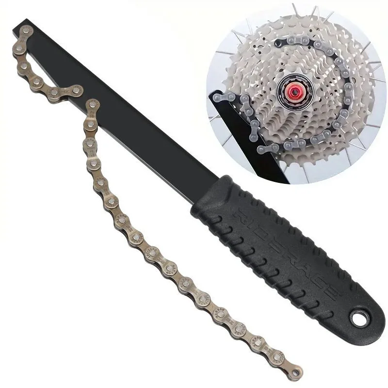 Bicicleta Cassette Volante Chave Aço Bike Repair Tool Cadeia Chicote Volante Remoção Ferramentas Galvanizados Anti-ferrugem Calor Tratado