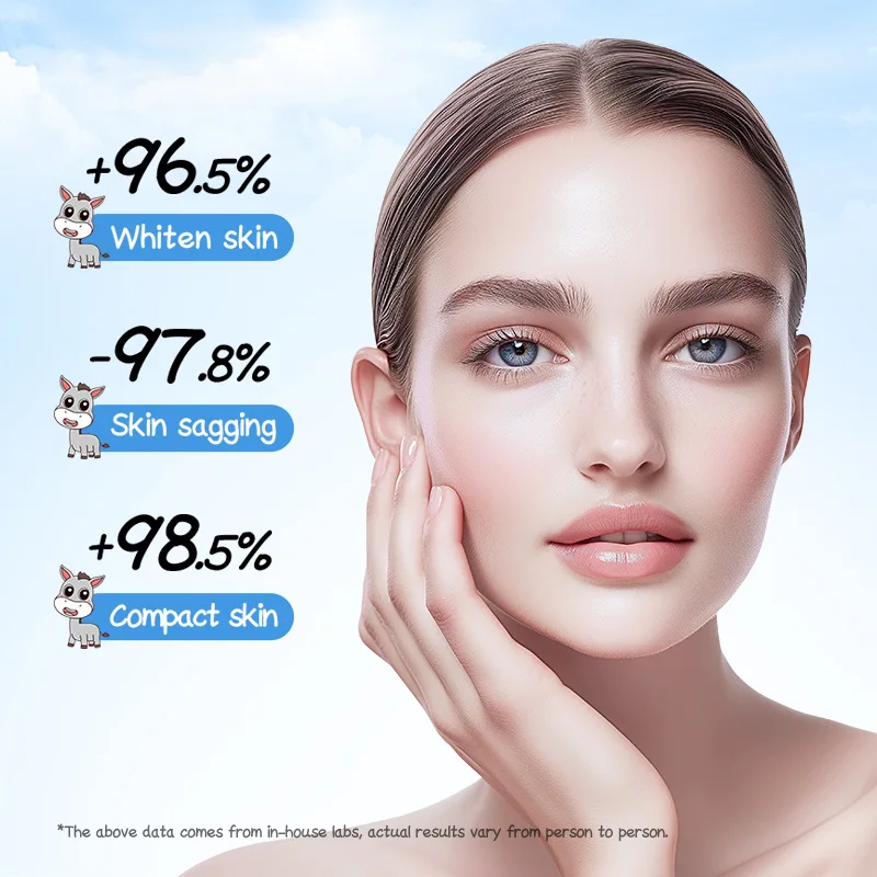 قوي تبييض حليب الحمار كريم وجه مكافحة الشيخوخة إزالة التجاعيد ثبات العناية بالبشرة كريم تفتيح الوجه مستحضرات التجميل الكورية