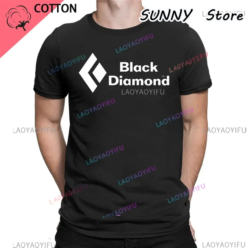 New Style Men Casual Tshirt BLACK DIAMOND Skiing Climbing T-shirt Summer Unisex Printed T-shirt Top  men clothing