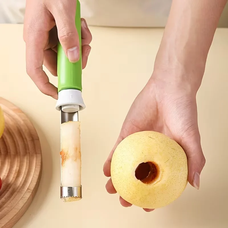 1pc 2-in-1 Apple Peeler Corer Stainless Steel Fruit Peeler and Core Remover Tool for Apple Pear Kitchen Gadget - view 2