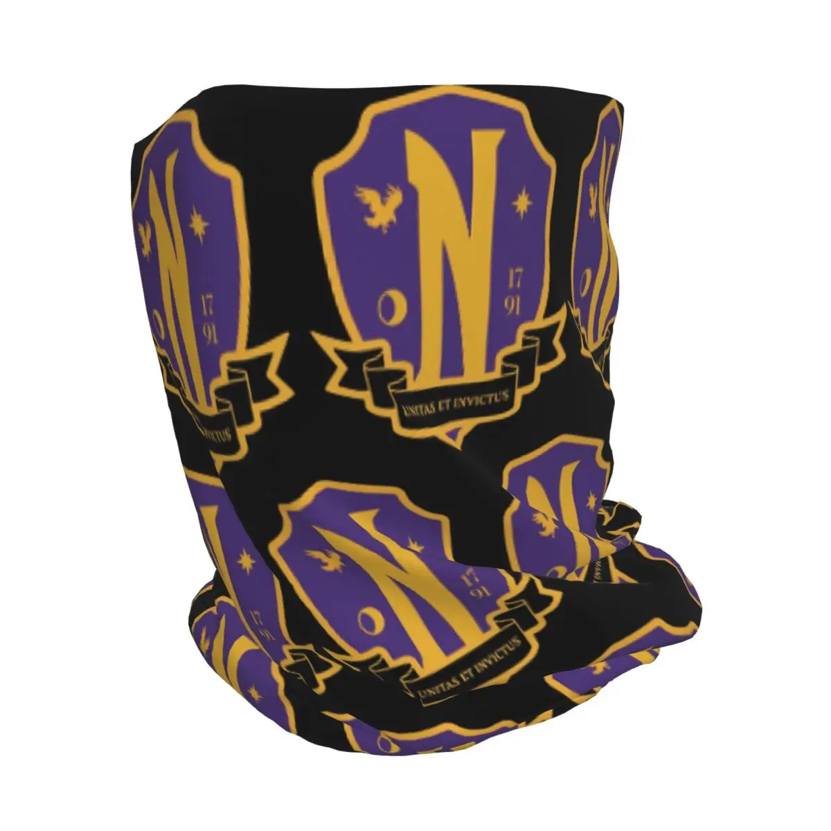 Nevermore Academy Crest (clean) Bandana Neck Cover Wrap Mask Scarf Warm Cycling Scarf Beanies Hat for Men Women Adult All Season
