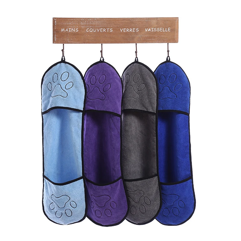 Imagen 4: Toalla para Mascotas, Toalla para Perros, Bata de Baño, Fibra Suave Absorbente, Toalla para Gatos, Productos de Limpieza para Mascotas, Suministros para Perros, Toalla de Baño para Perros de Microfibra