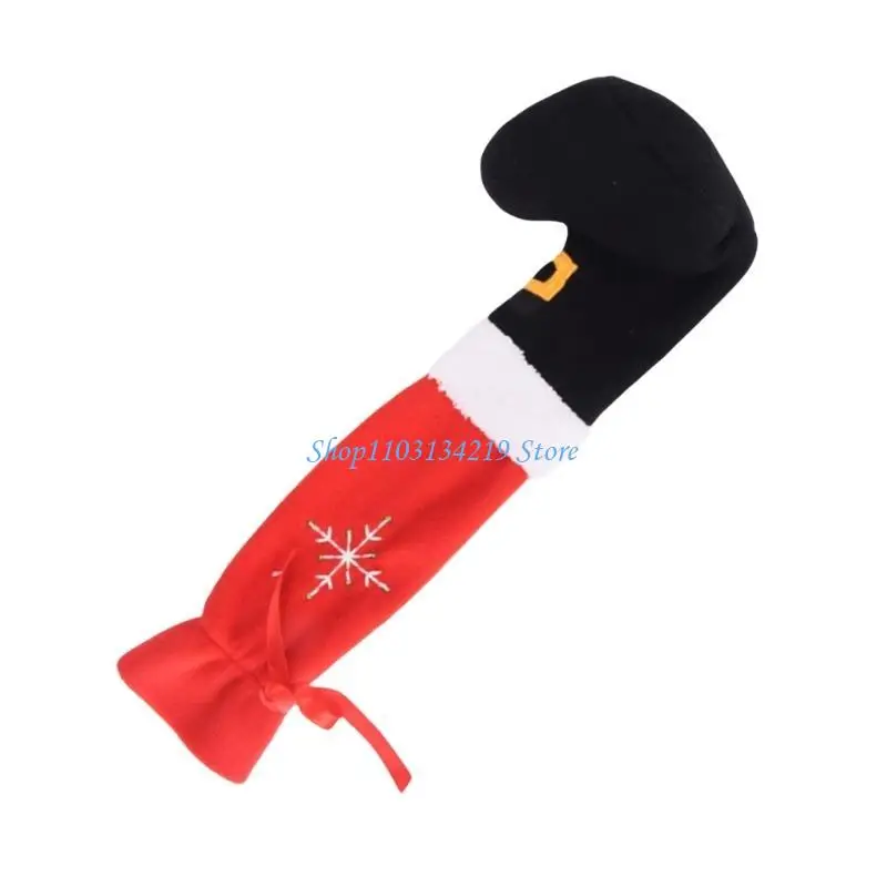 N5KC Table Feet Socks Christmas Table Leg Covers Chair Foot Covers Enhances the Holiday Spirit in Your Living Space