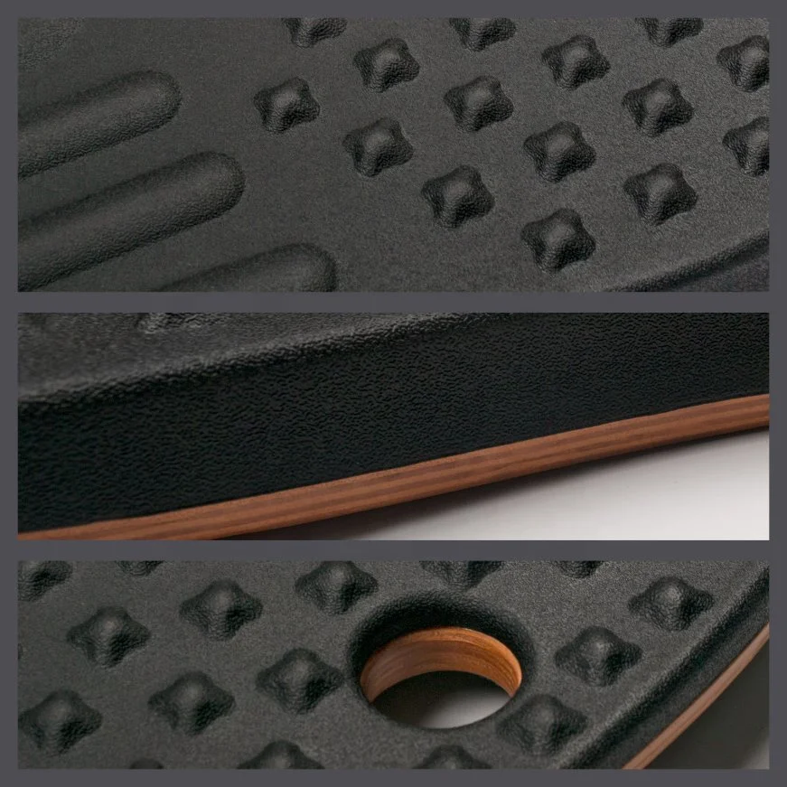Anti-Fatigue Wooden Wobble Balance Board Stability Rocker - Ergonomic Design for Enhanced Fitness And Wellbeing