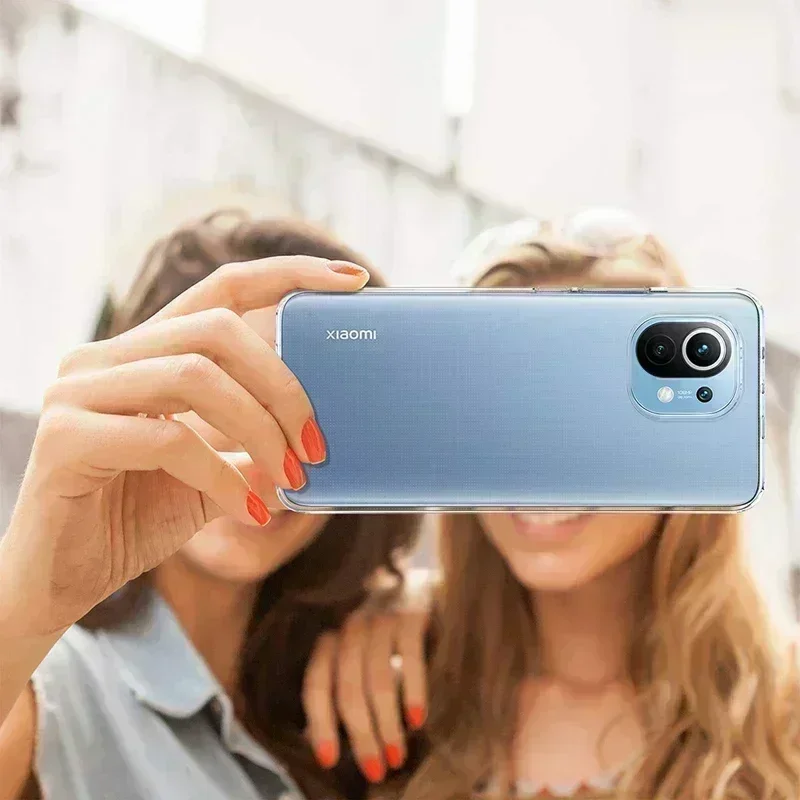 Ultra Thin Clear TPUสําหรับXiaomi Mi 11 11i 11T Mi11 Lite NE 5G 12 12T 12S 12X 13 Pro 10 10T Lite 10S Mix 4 โทรศัพท์Coqueกรณี